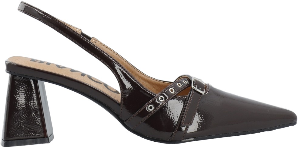 Biamaralyn Buckle Slingback Faux Leather