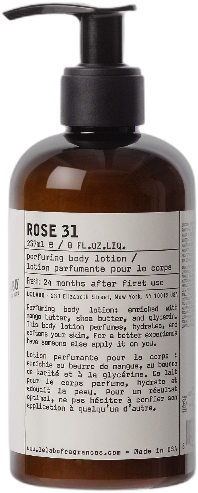 R31 Perf Body LTN 237ml/8floz