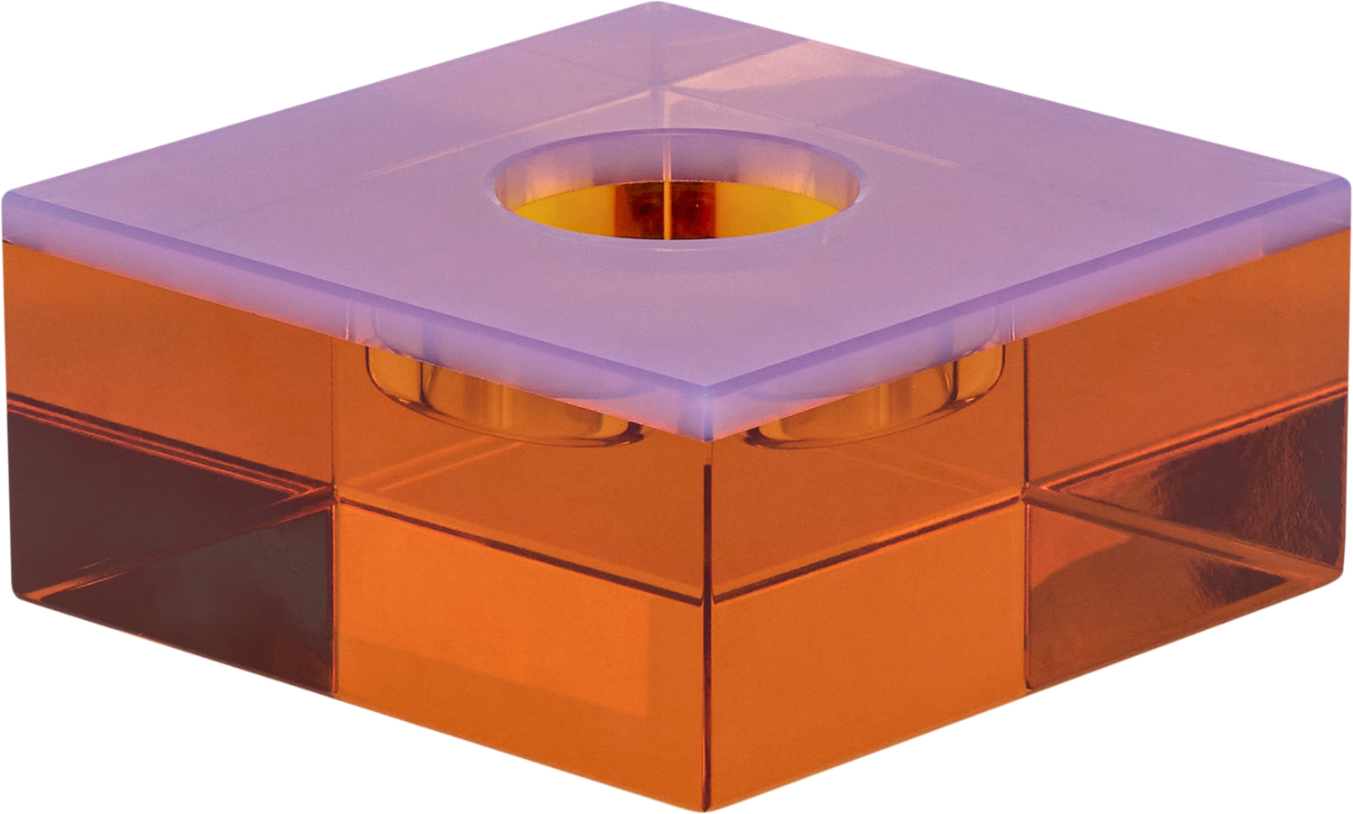 Flux Tealight Holder Pink/orange