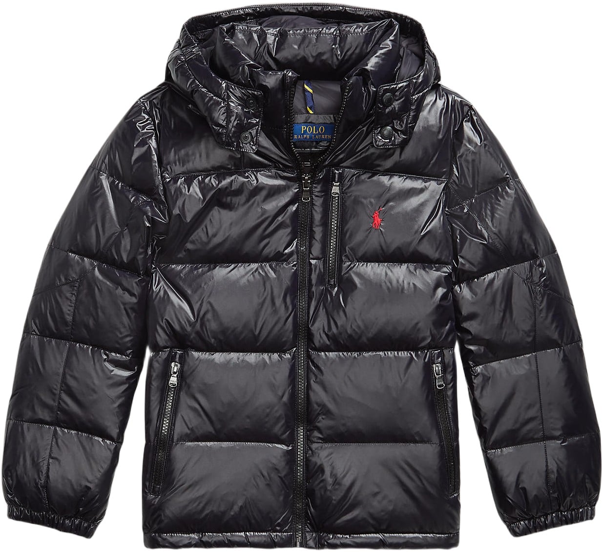Glossed Down Hooded Jacket Teens