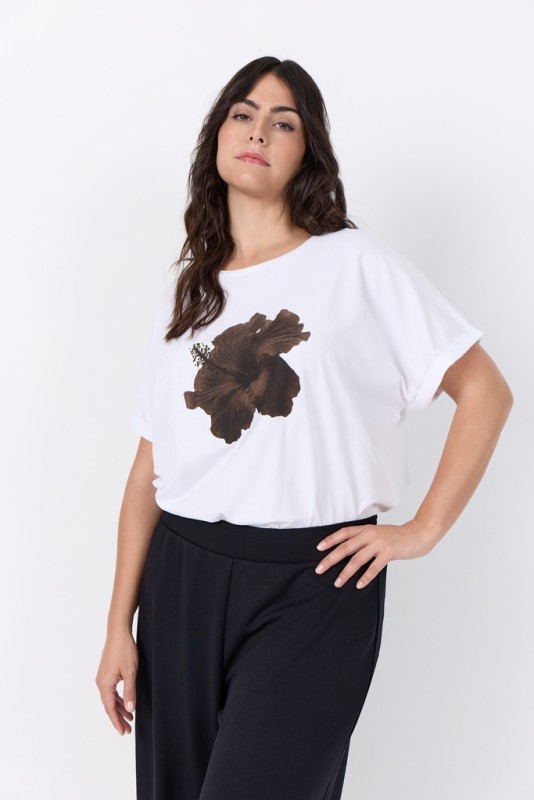 Curvy Wahelene 1 T-shirt Hvid