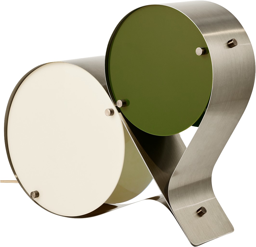 Coppia Table Lamp, Steel, EU Base: Bronze Steel, Shade: Ivor