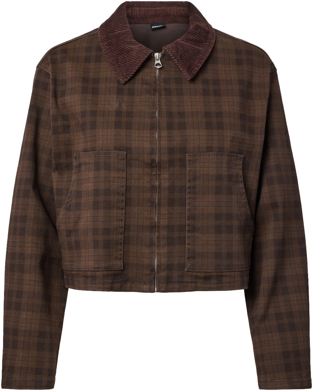 Pcvera Short Check Jacket DNM