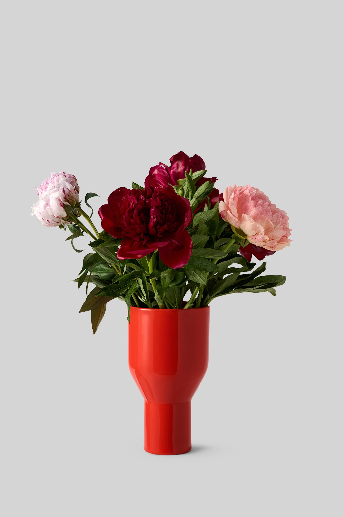 Vase, Flowershade, RED