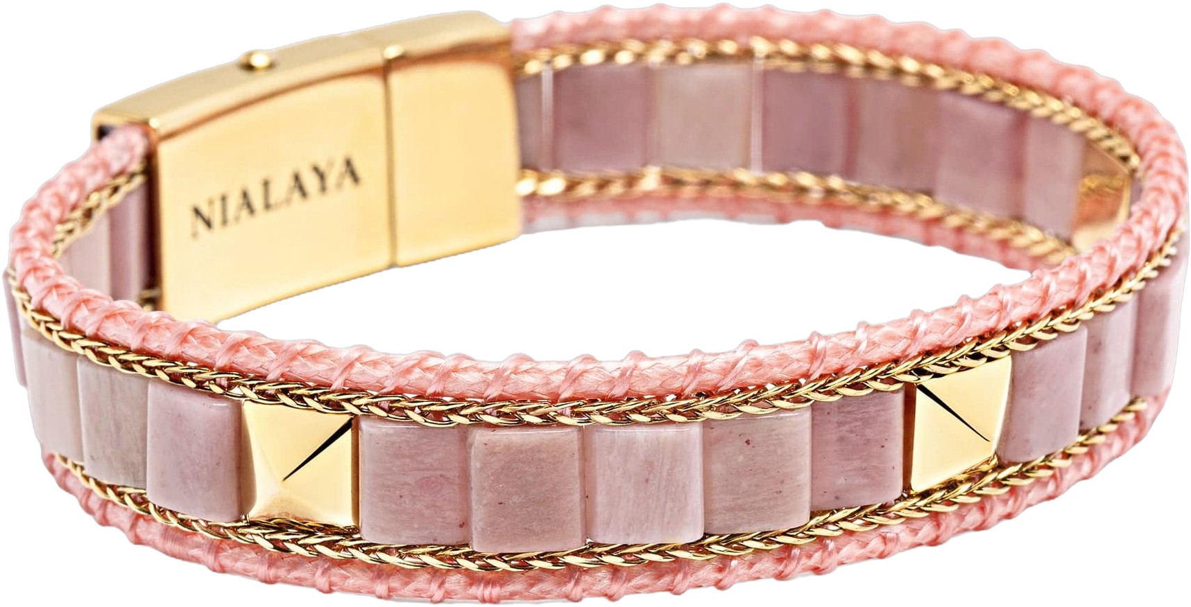 Rhodonite Stud Bracelet