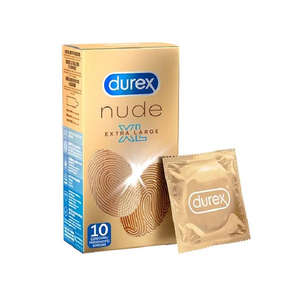 Durex Nude XL Condoms 10 pcs - Køb til DKK 103 - Spar 20%