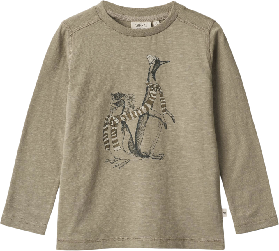 Langærmet Tshirt Pingviner