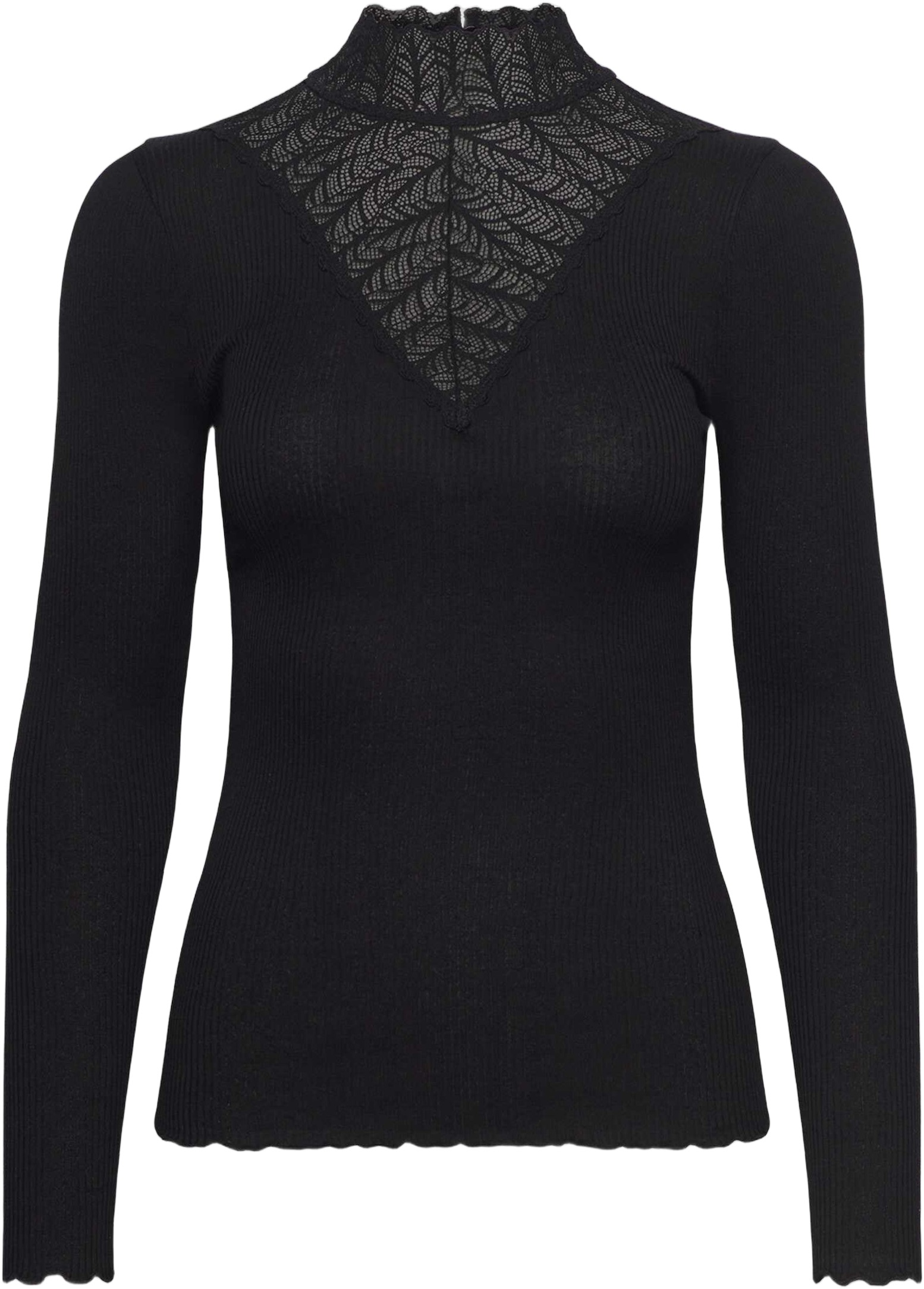 Rwbeatha Silk LS Lace Tshirt