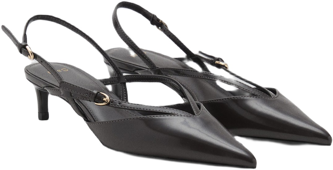 Kittenheeled Strappy Shoes