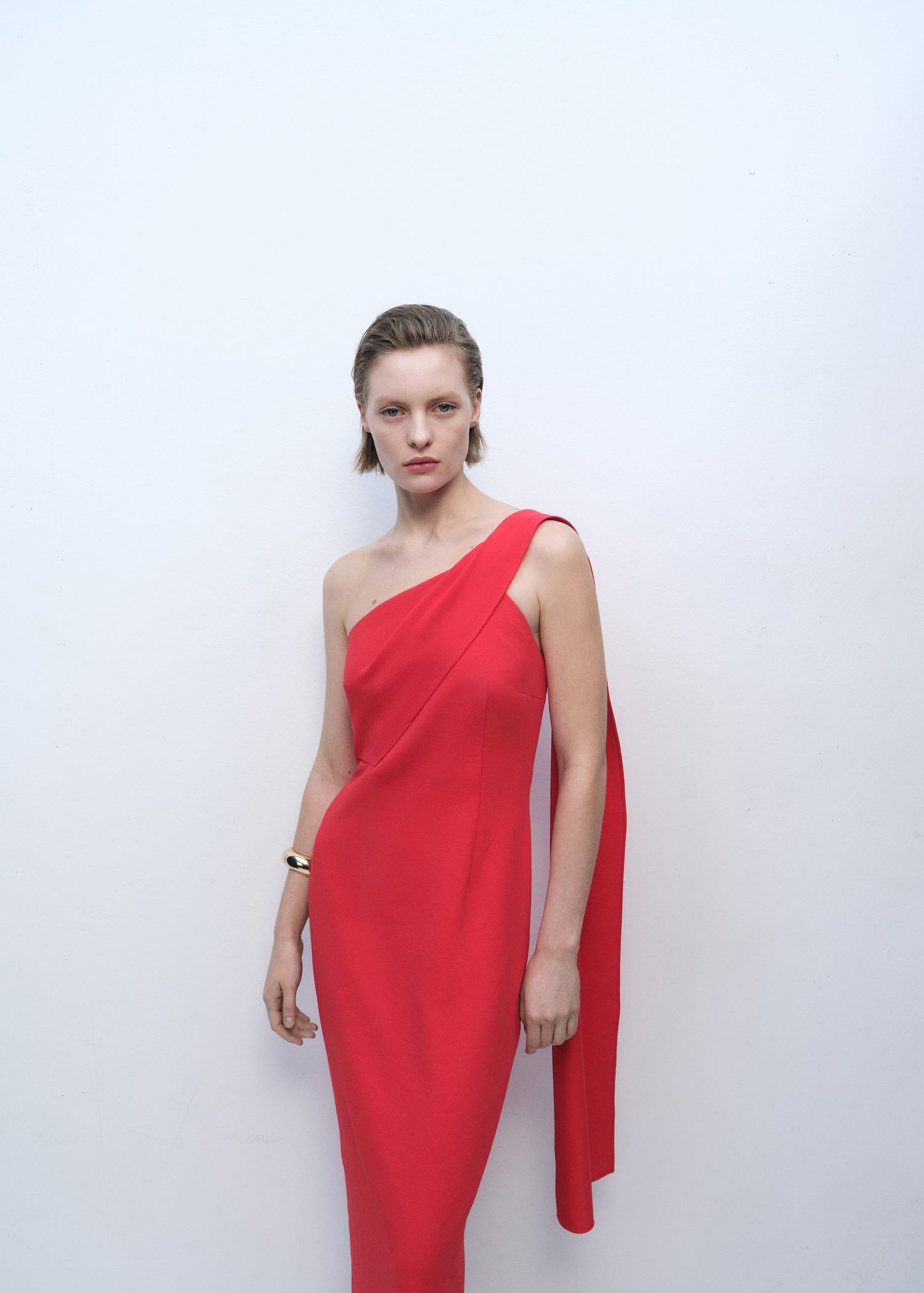 Asymmetrical Bowneck Dress