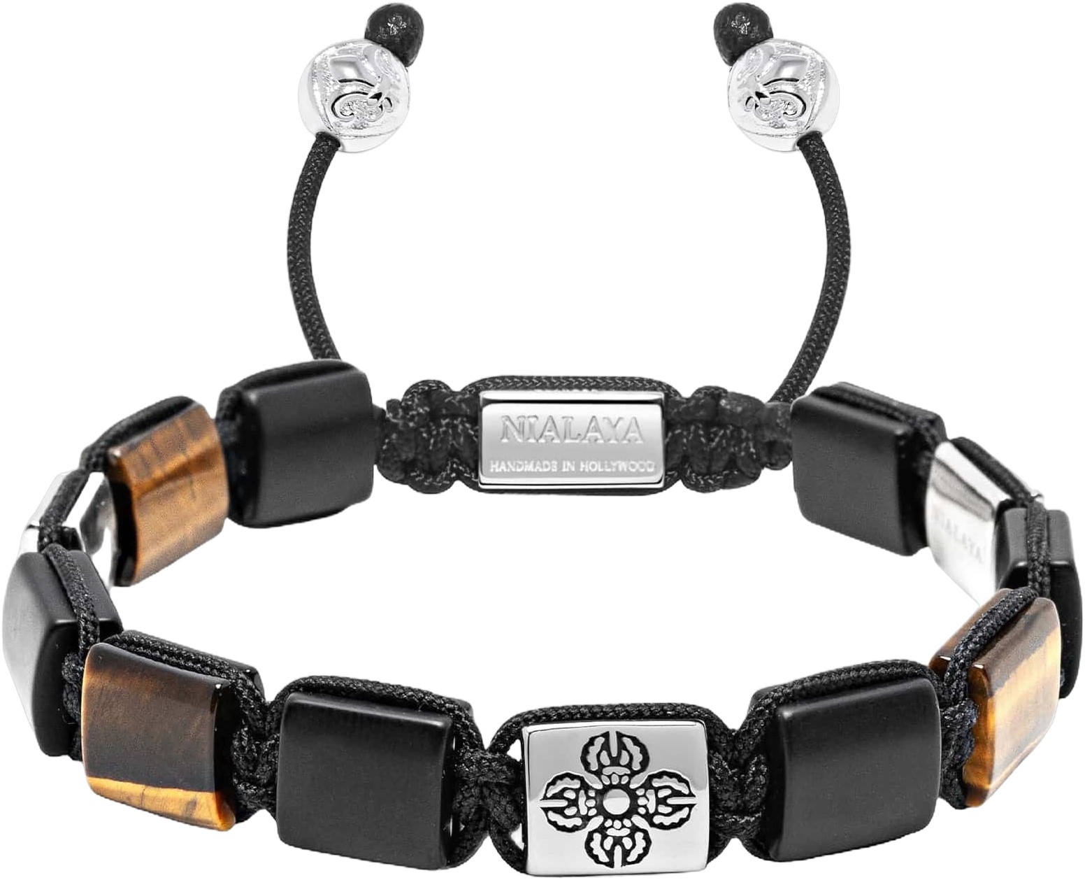 Tiger Eye Dorje Flatbead Bracelet