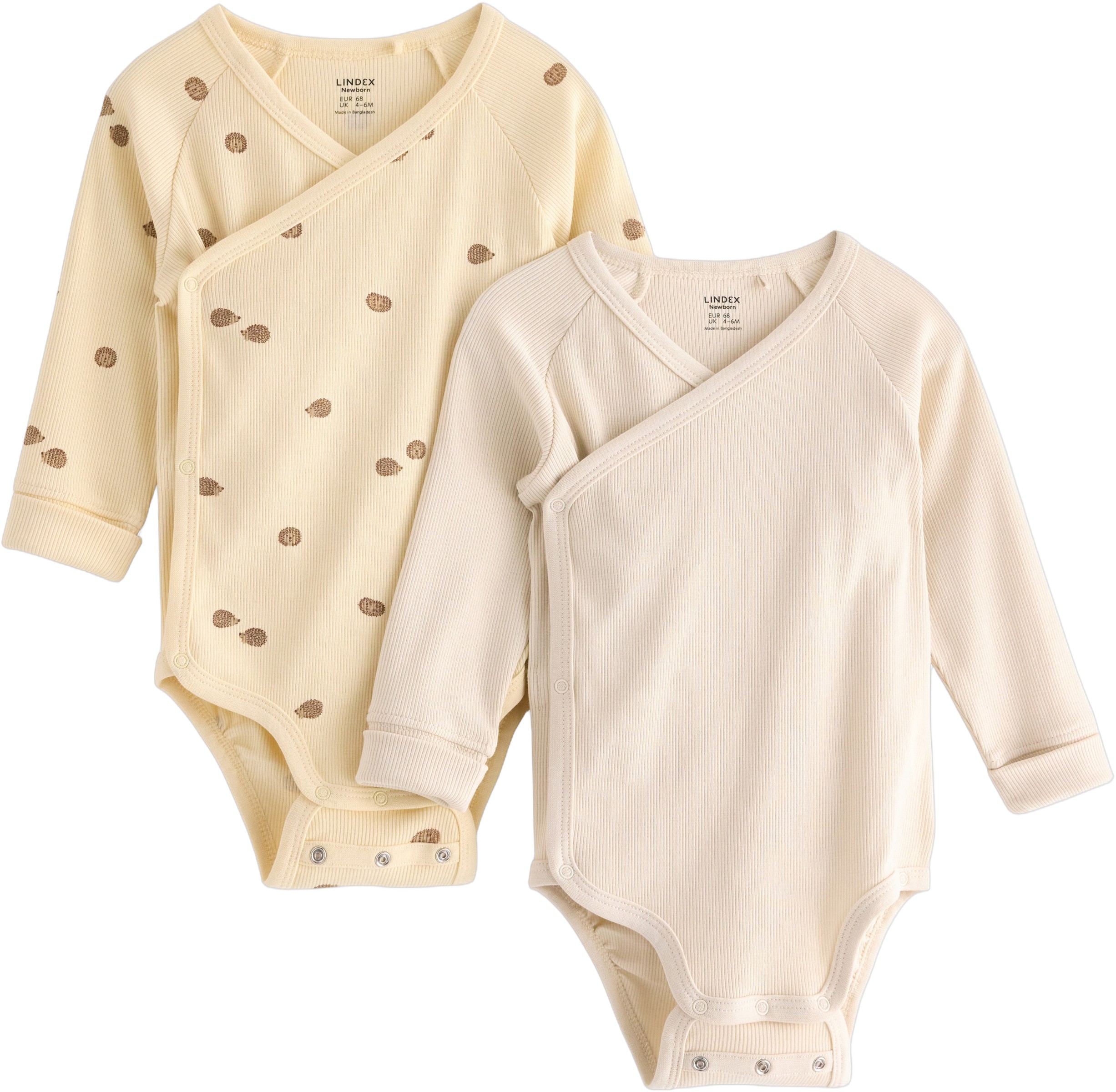 Ribbed Wrap Bodysuits in Soft and s