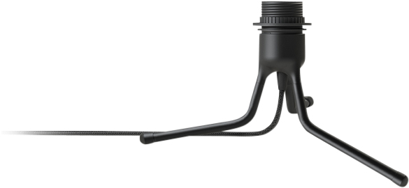 Tripod Base Matt Black H 18,6 cm
