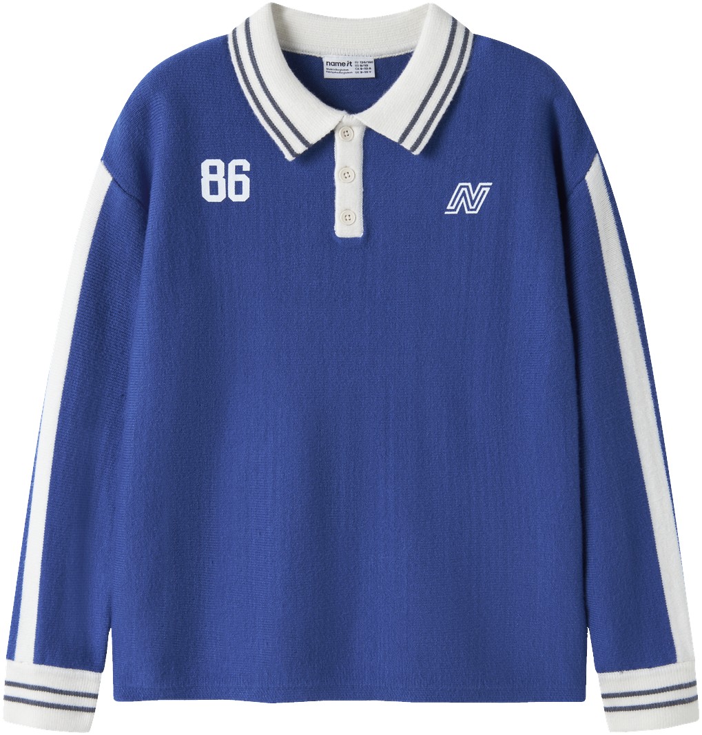 Nkmnima LS Loose Polo Knit