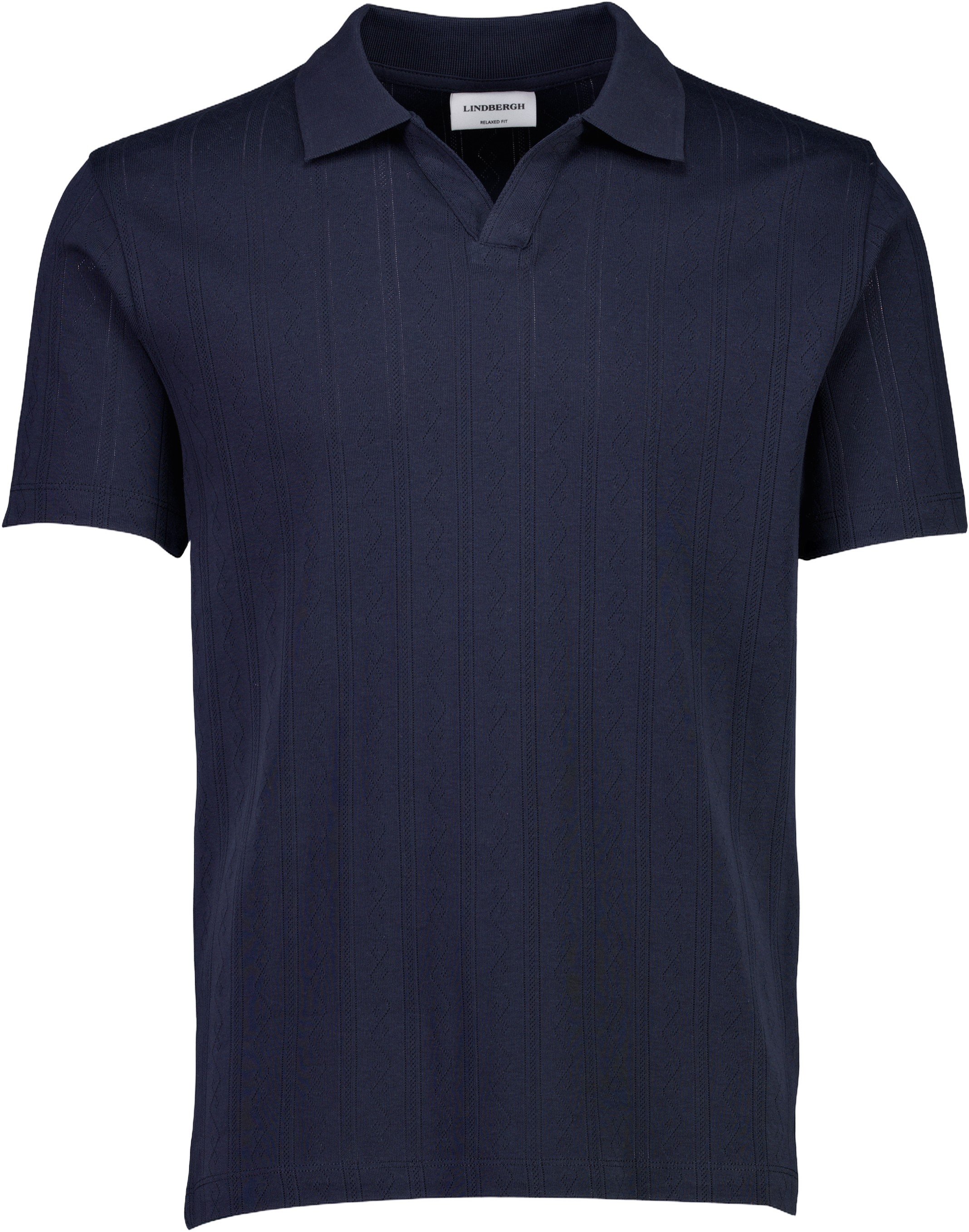 Jacquard Vneck Polo