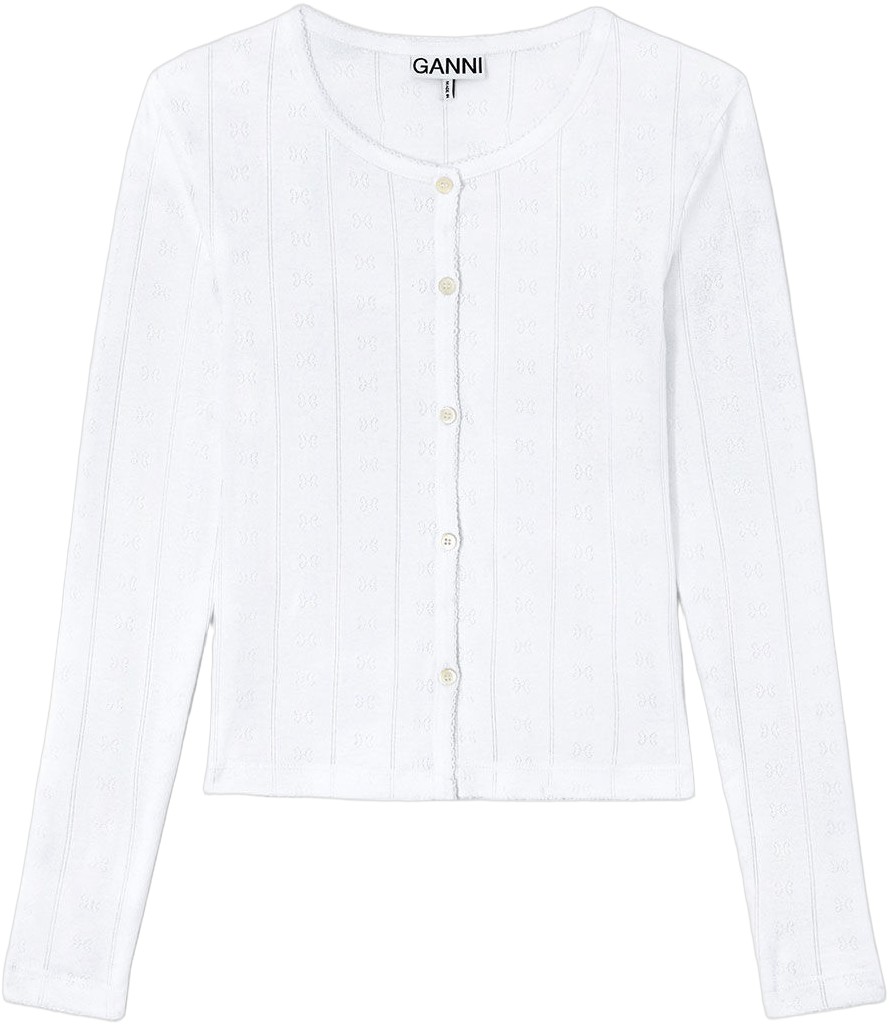 Compact Pointelle rib Jersey LS But