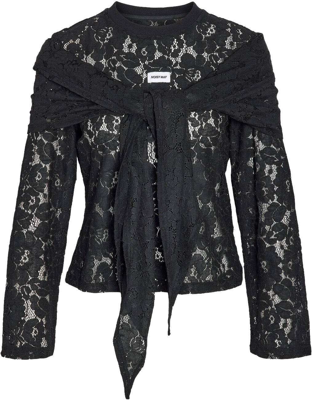 Nmvenna L/S Scarf Lace TOP