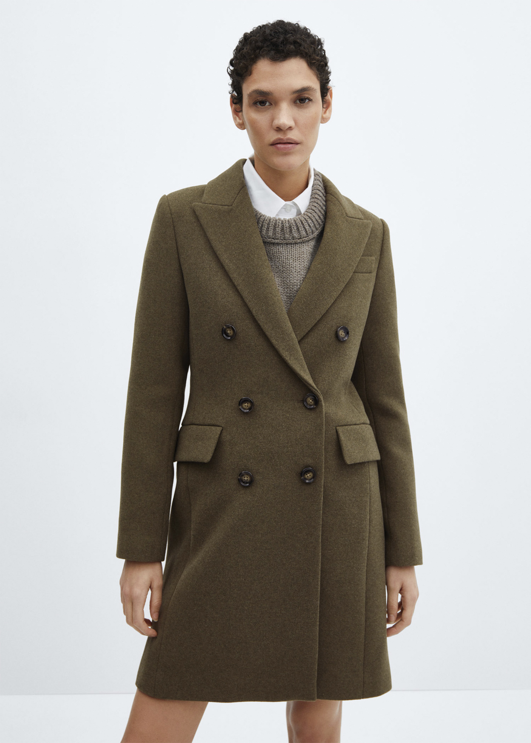 Wool Doublebreasted Coat