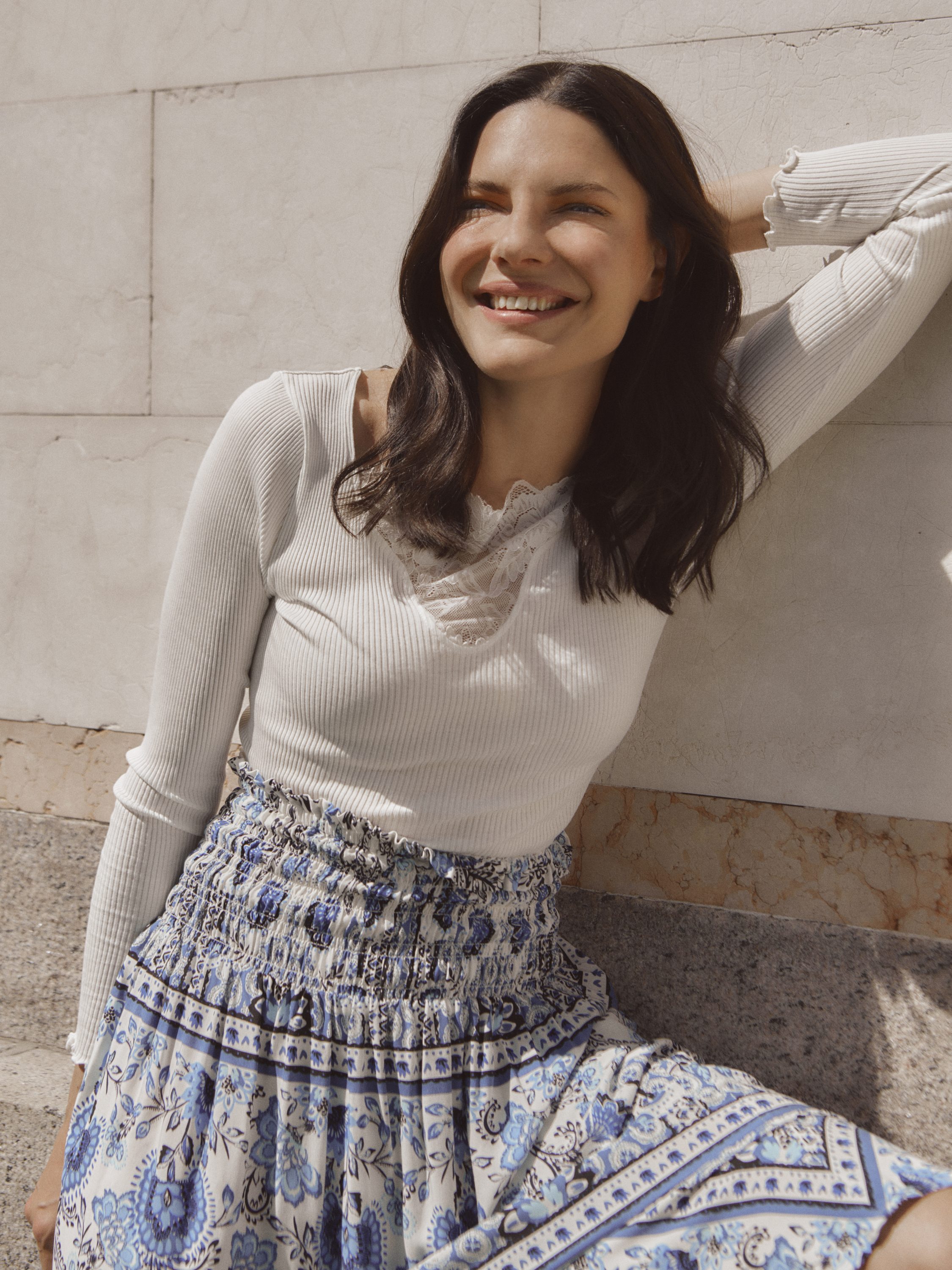 Rwelif Ankle Smock Skirt