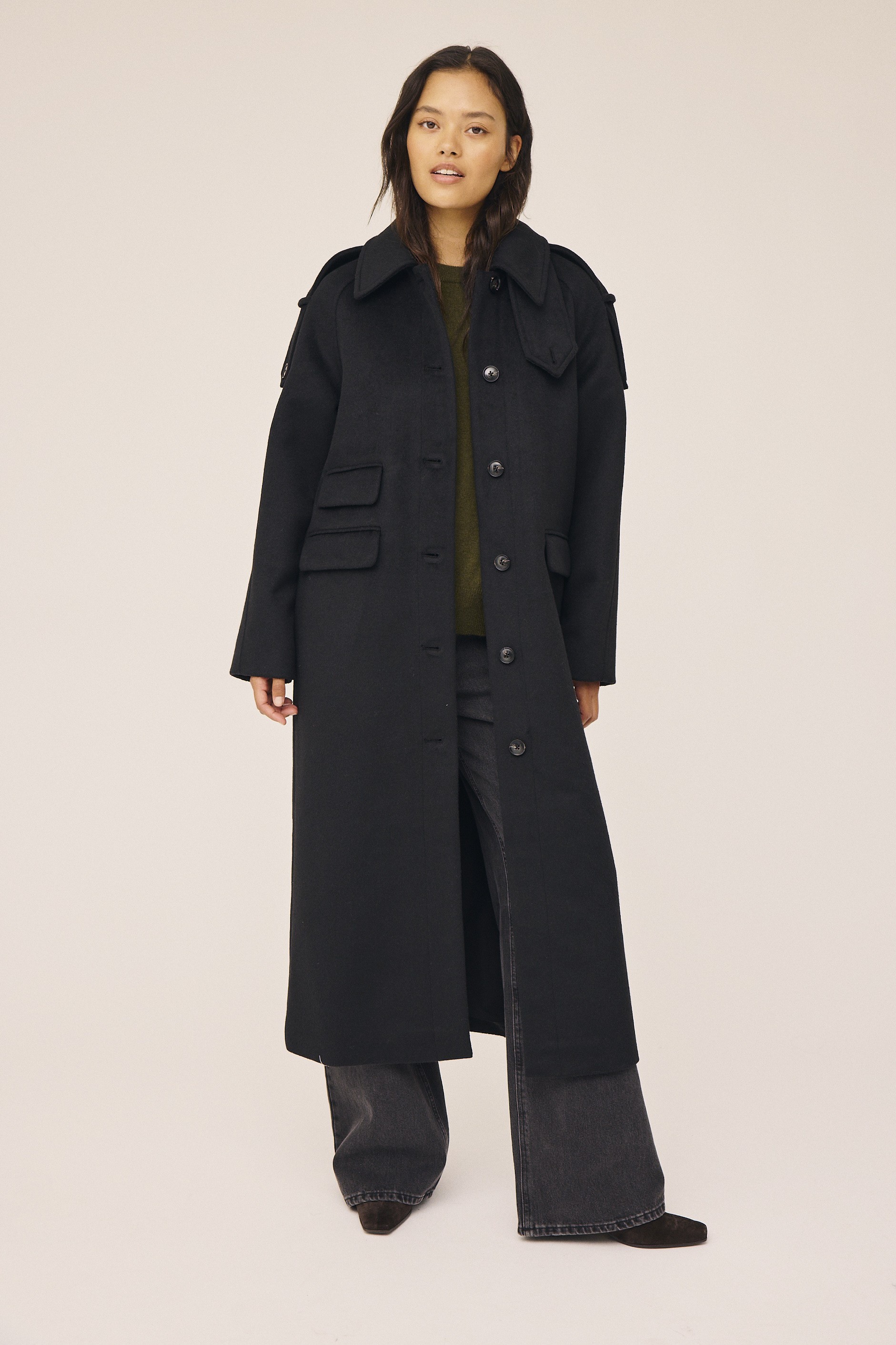 Reeva 12 Coat Wool mix GRS