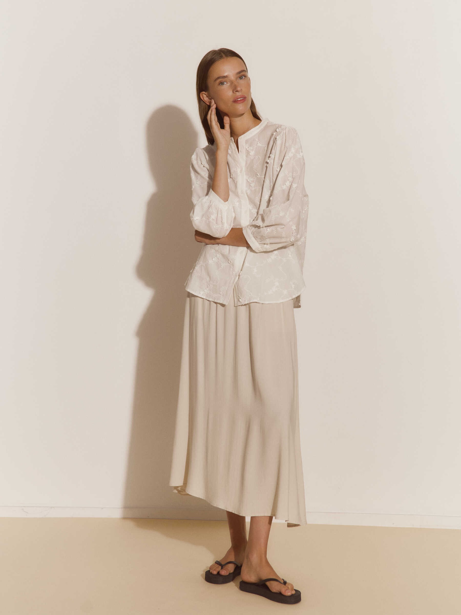 Rwella 3/4 Regular Shirt