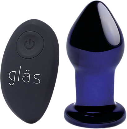 Glas Rechargeable Remote Controlled Vibrating Butt Plug - DKK 749 - Spar 25%