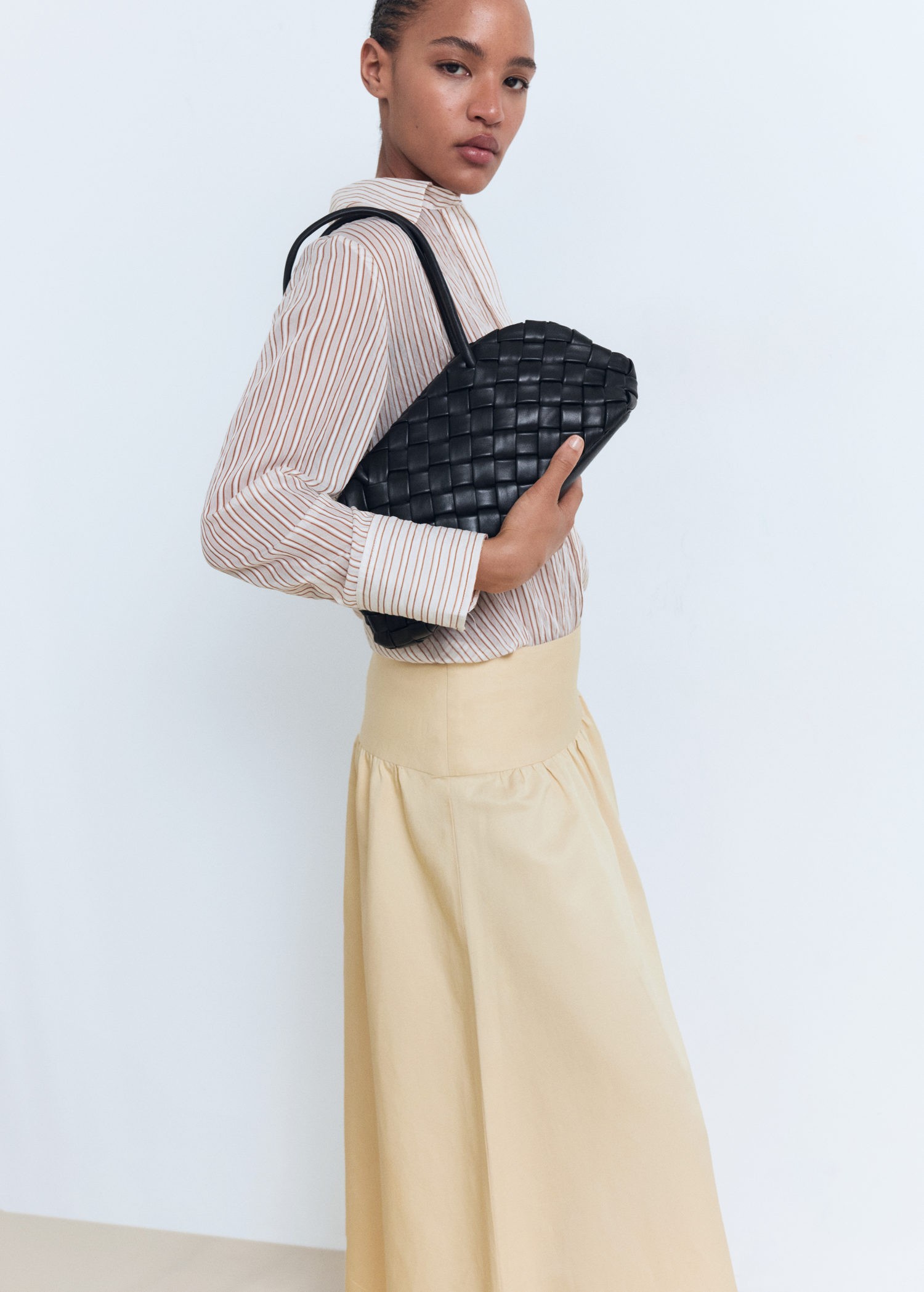 Midiskirt With Frayed Ends