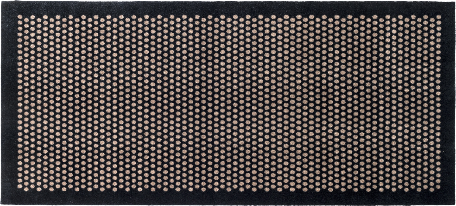 LÃ¸ber 90×200 cm, dot Sort/sand