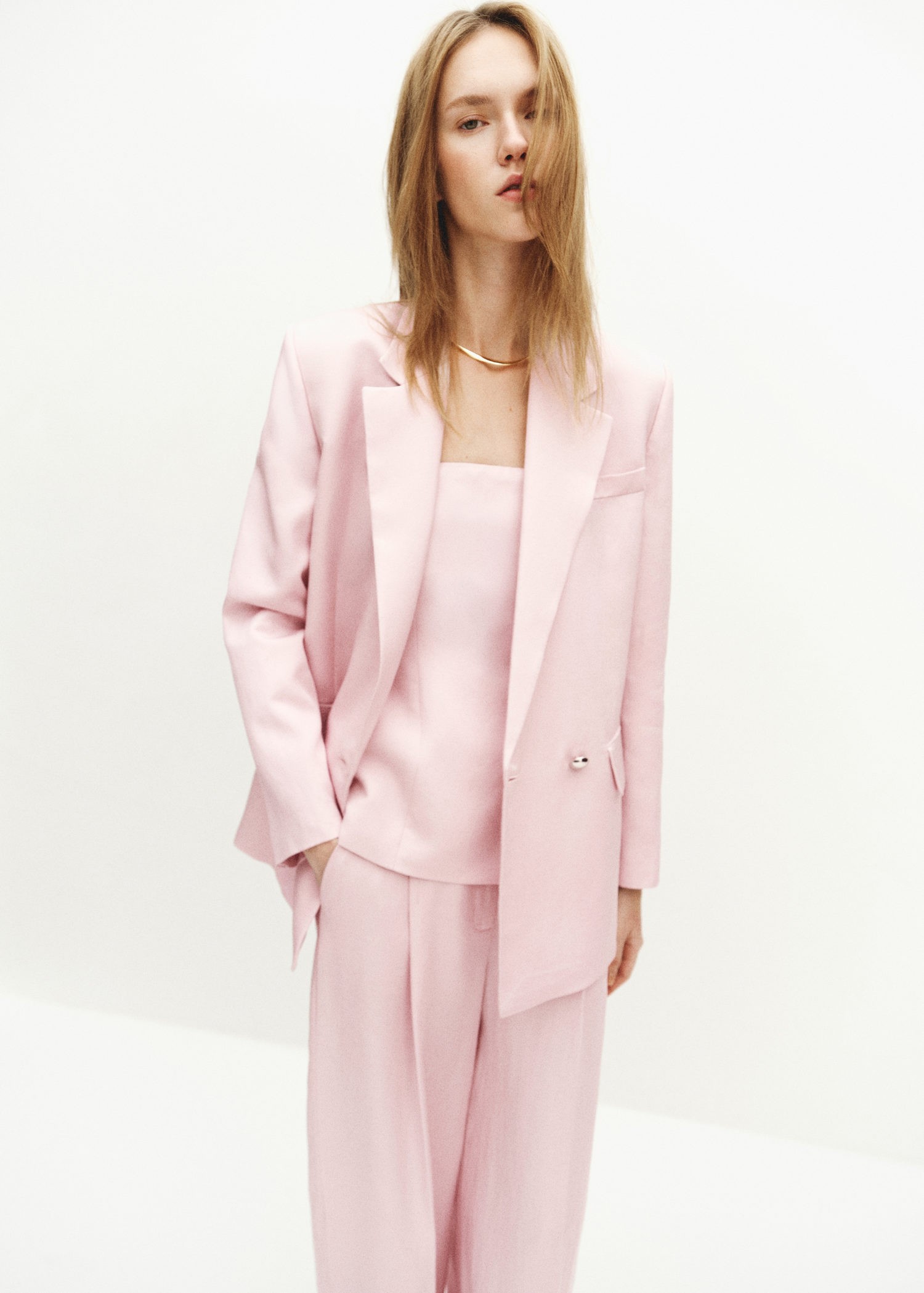 Linenblend Double-breasted Suit ja