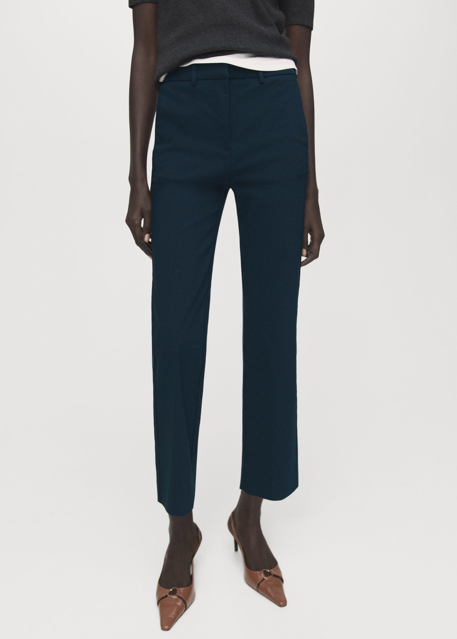 Straightcut Crop Trousers