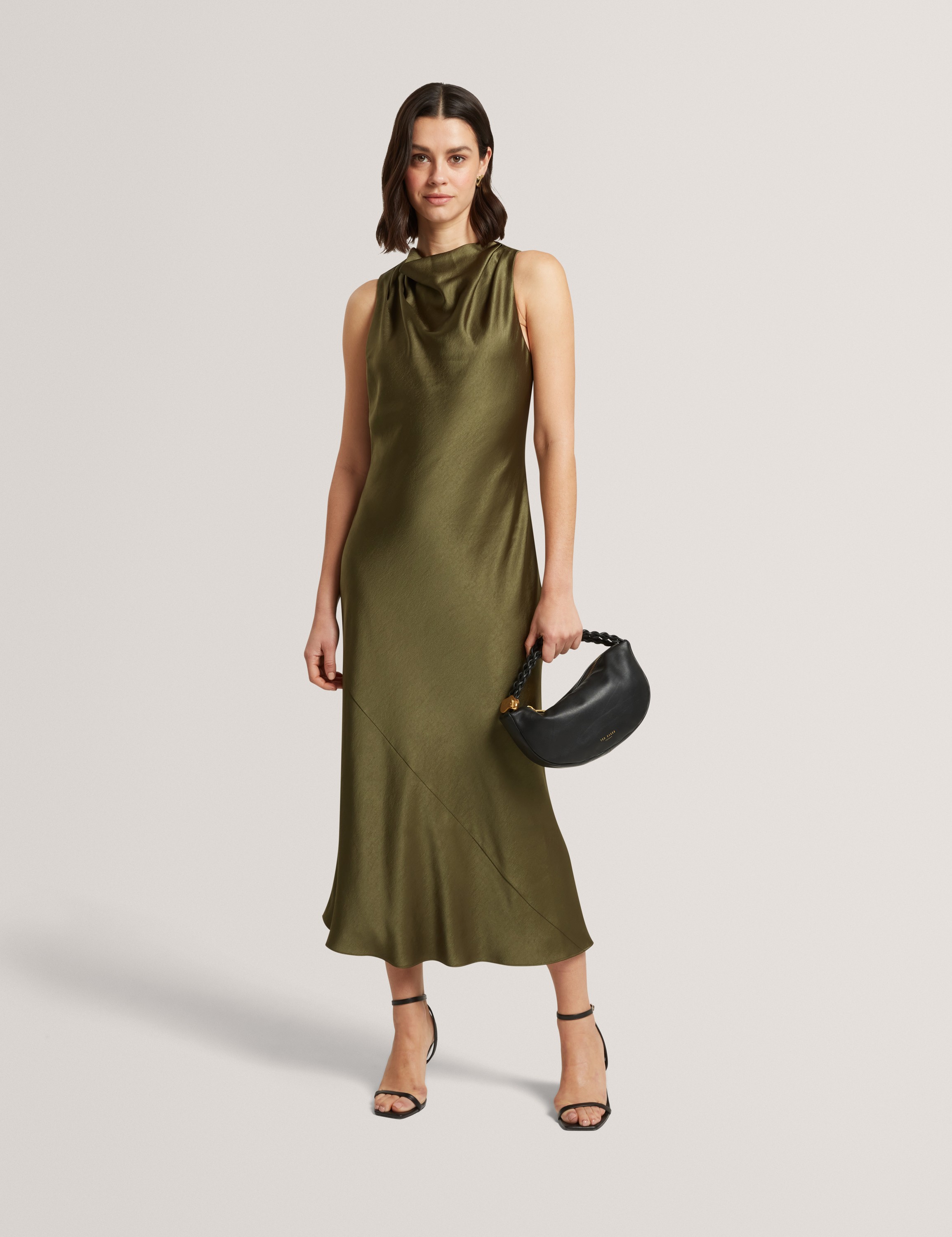 Liimaa Drape Neck Midi Dress - Køb til DKK 1.399 - Spar 30%