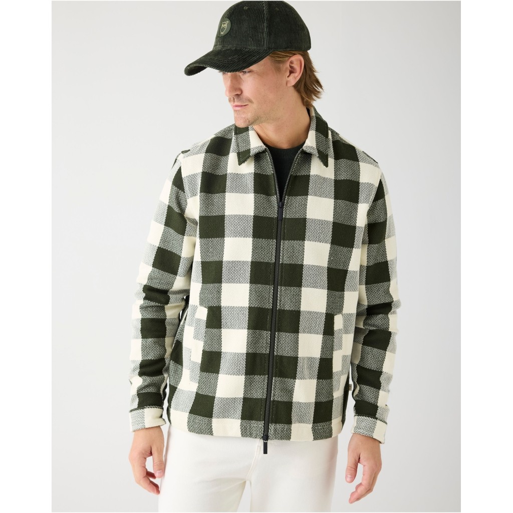 Organic Cotton Checked Flannel Overshirt Gots