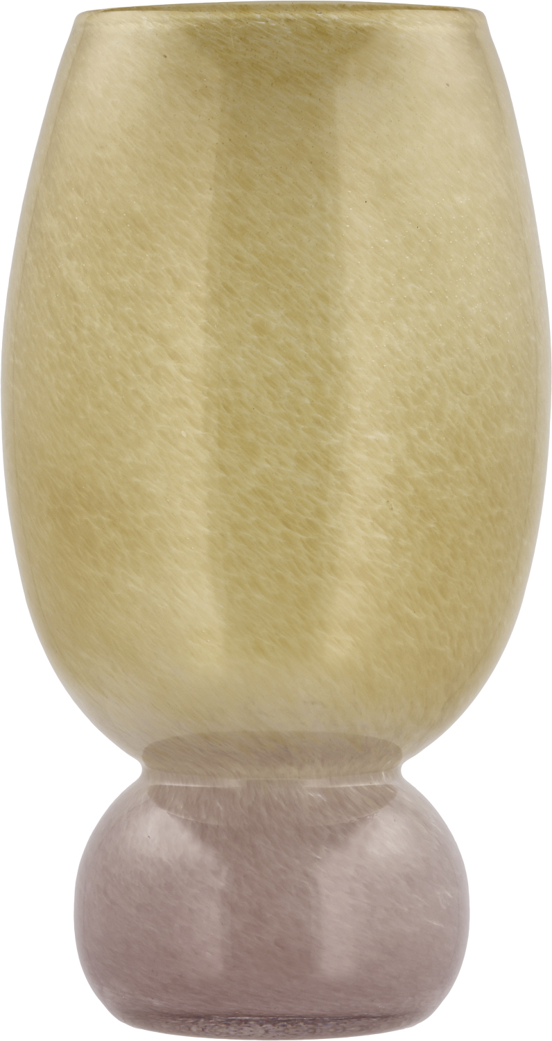 Vase Styles 16,5 x 30 cm Rosa/gul Glas