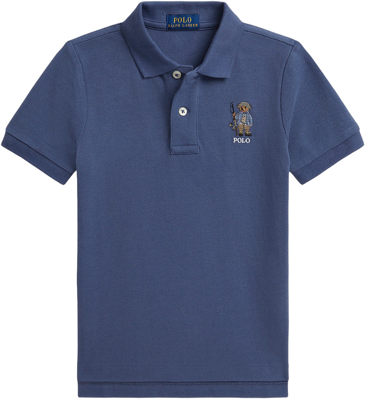 Polo Bear Cotton Mesh Polo Shirt