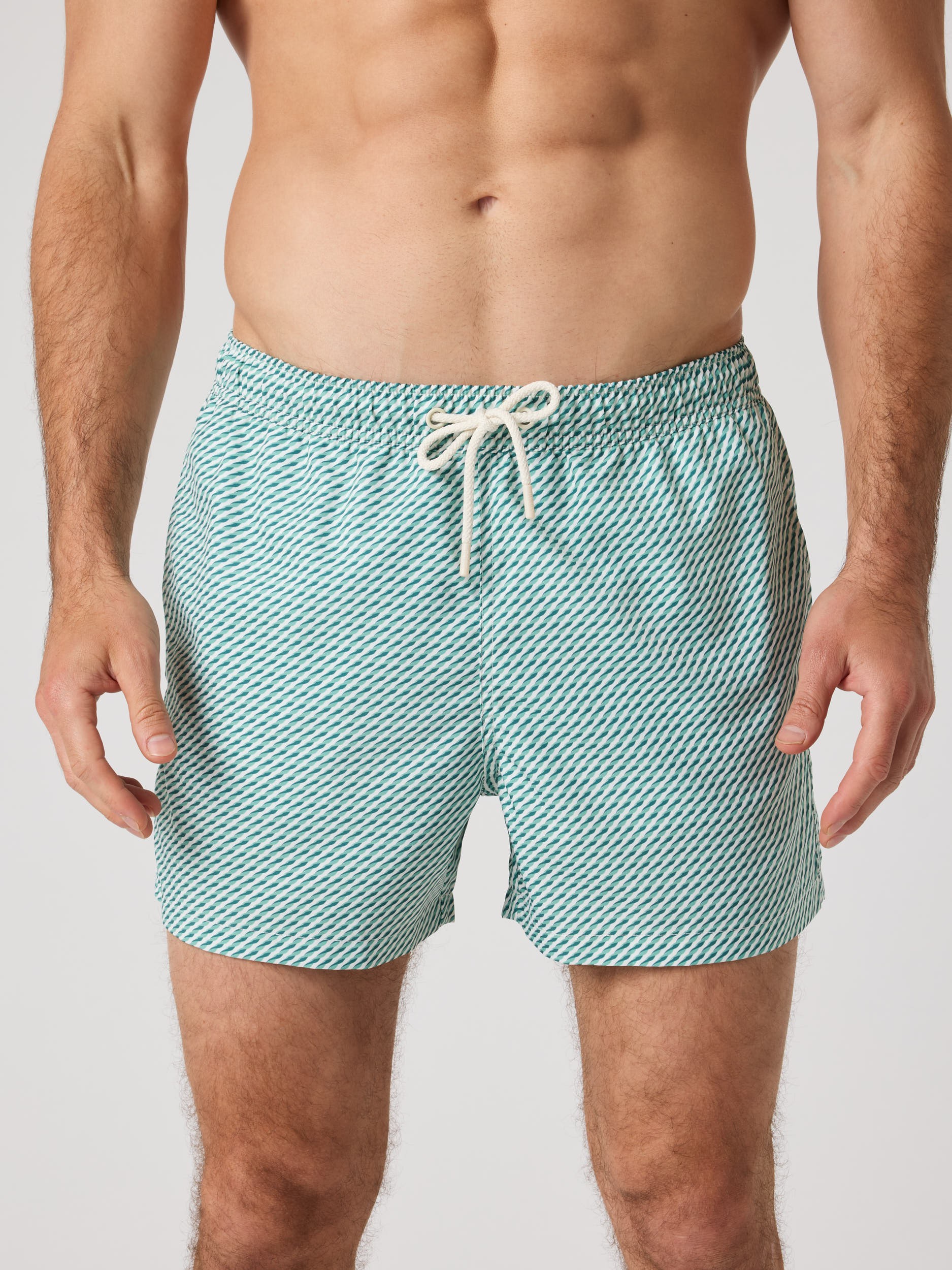 Borg Print Swim Shorts