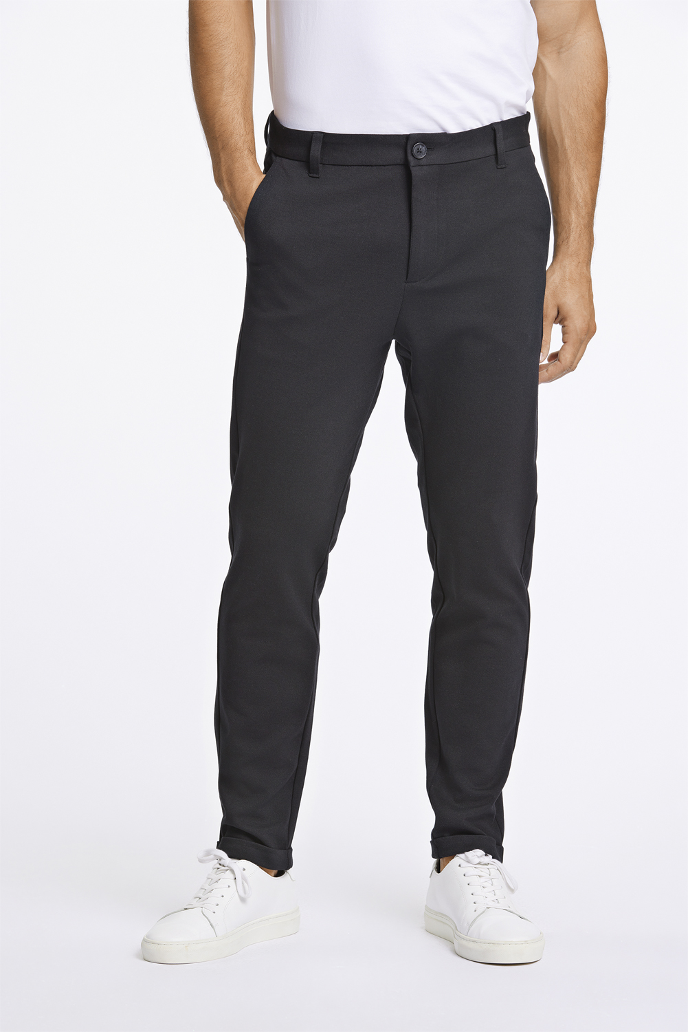 Cropped Bukser m. Stretch