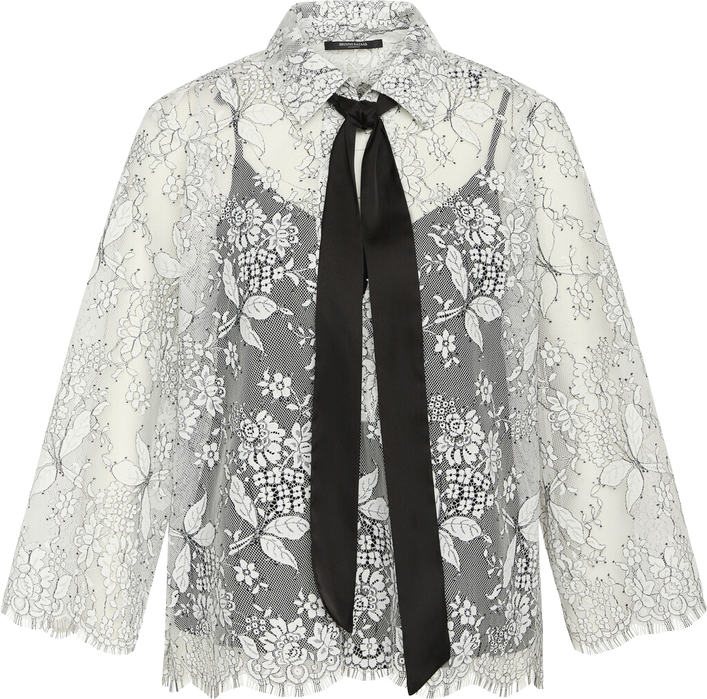 Tuberosabbfaya Blouse Bruuns Bazaar Hvid 36 Kvinde Elegant