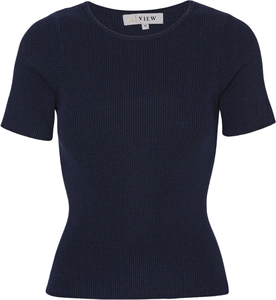 Rib Knit Short Sleeve top
