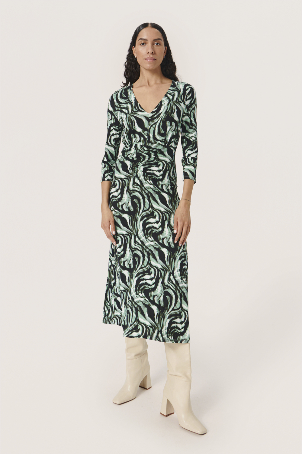 Slhanadi Printed Vneck Dress
