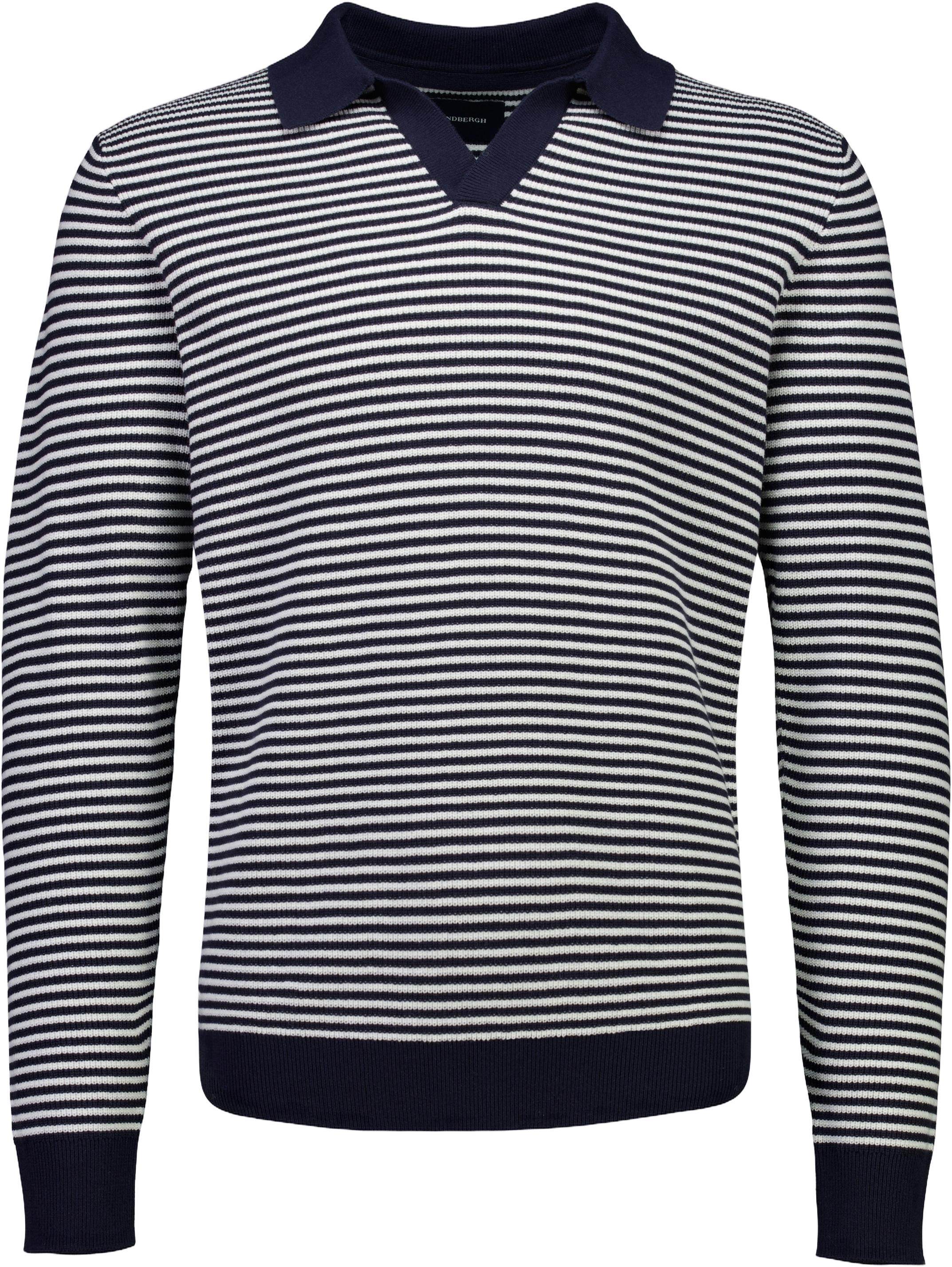 Recycled Vneck Polo Knit L/S