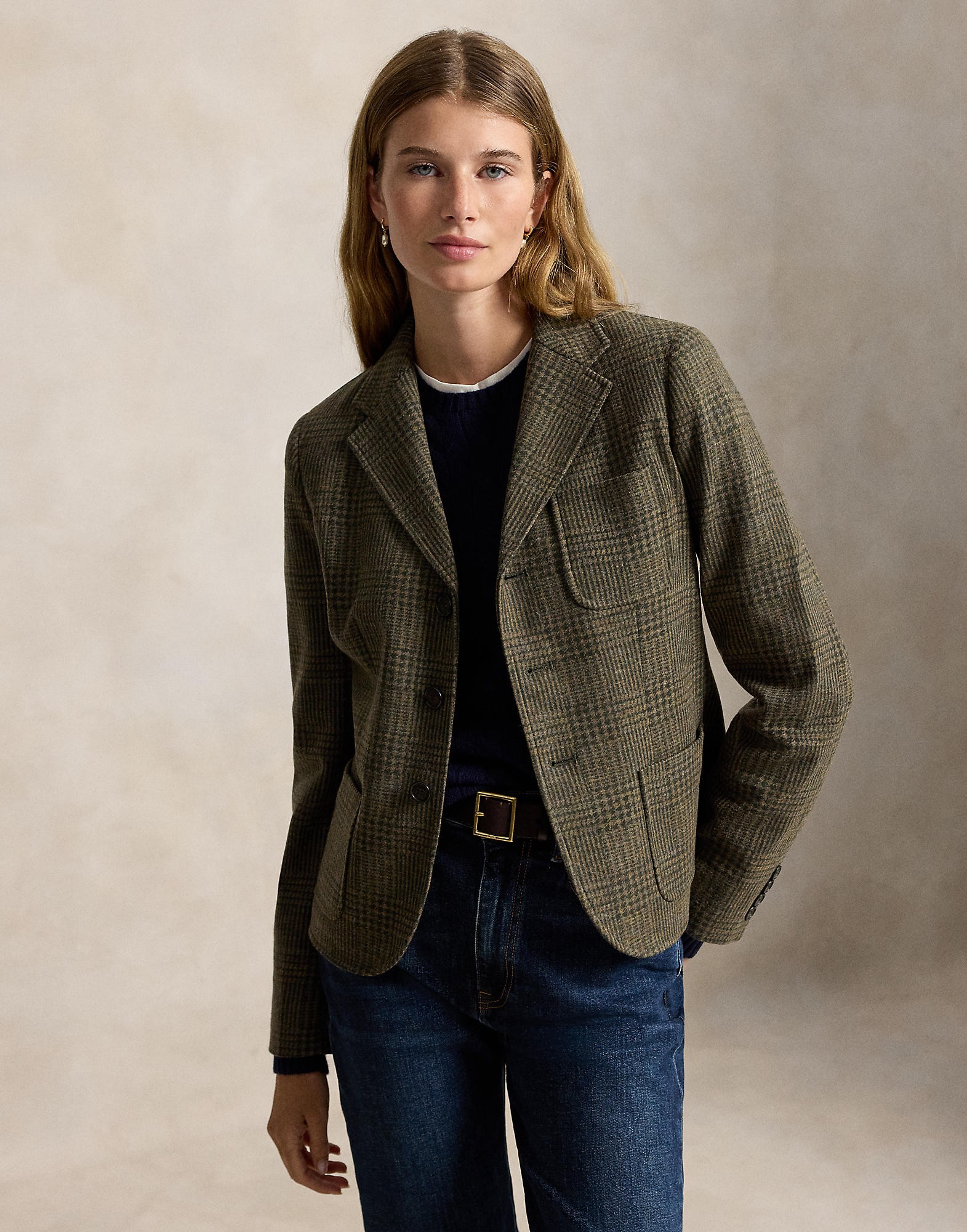 Wool CTN FEL Ptknt-blazer/sport CO