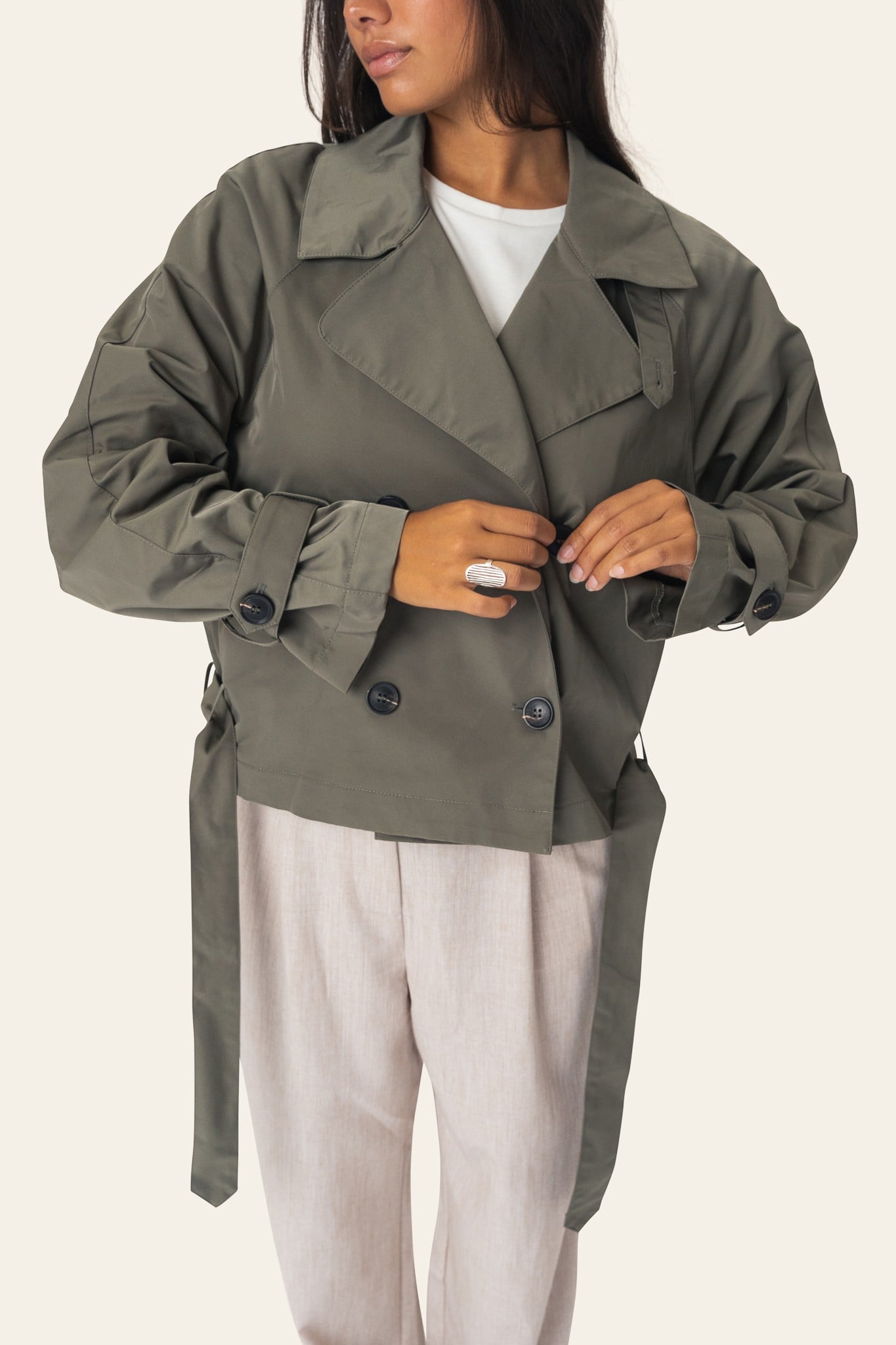 Almaic Trenchcoat Green