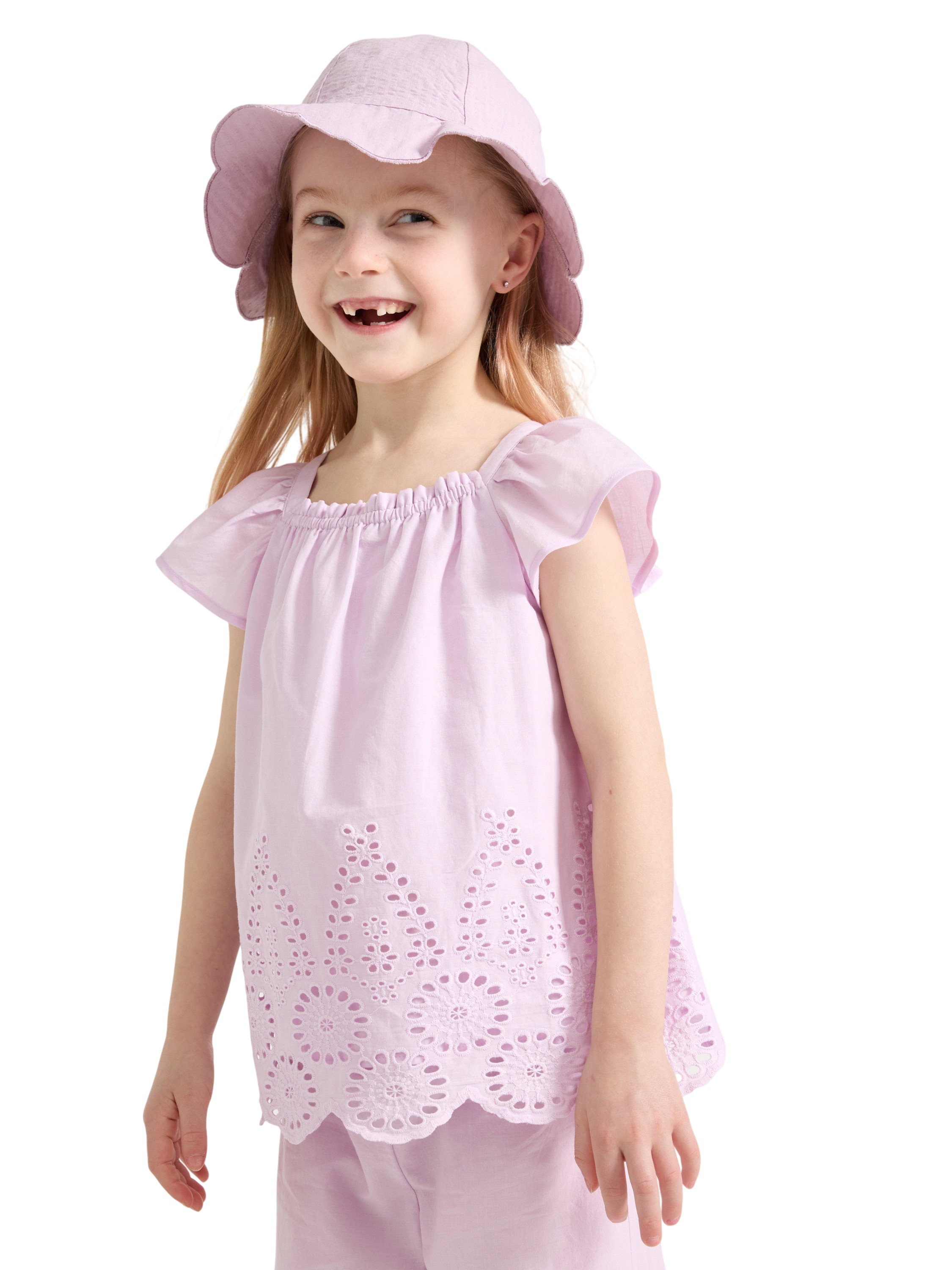 Top With Frill Shiffly Embo