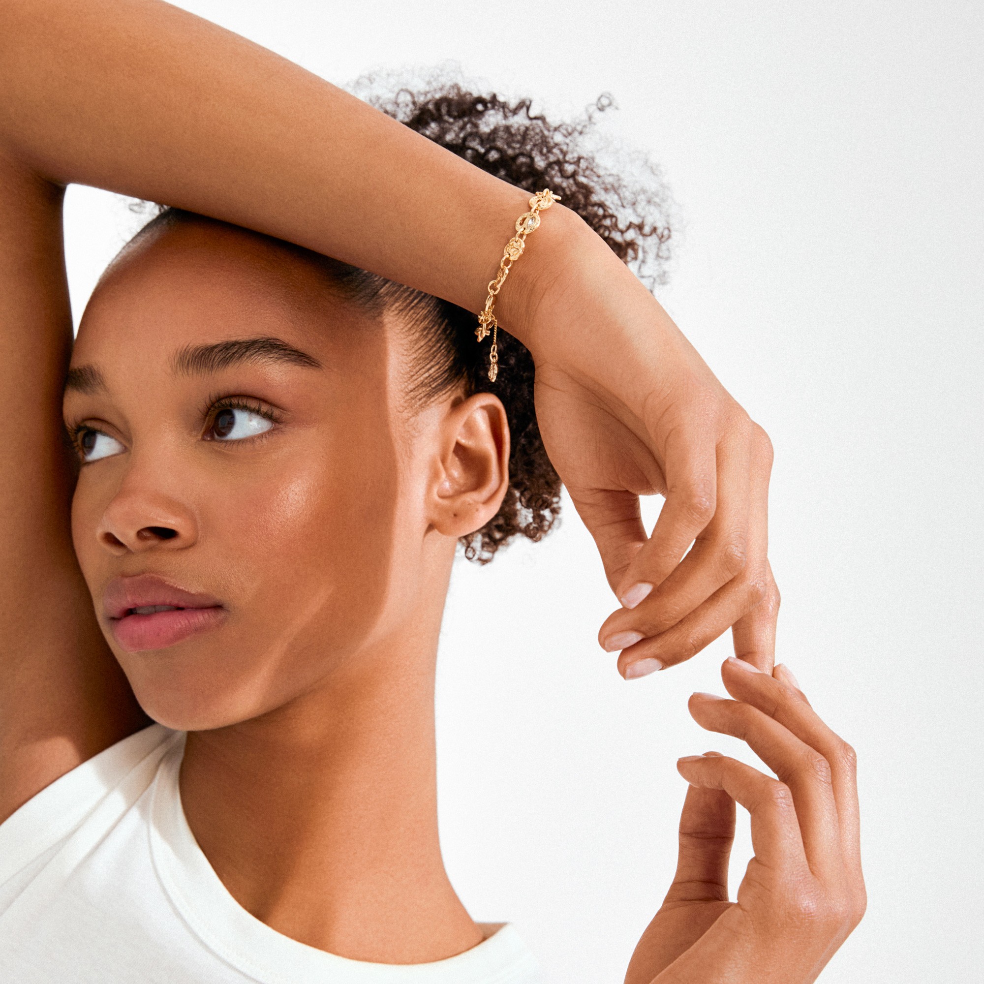 Fire Armbånd Guldbelagt