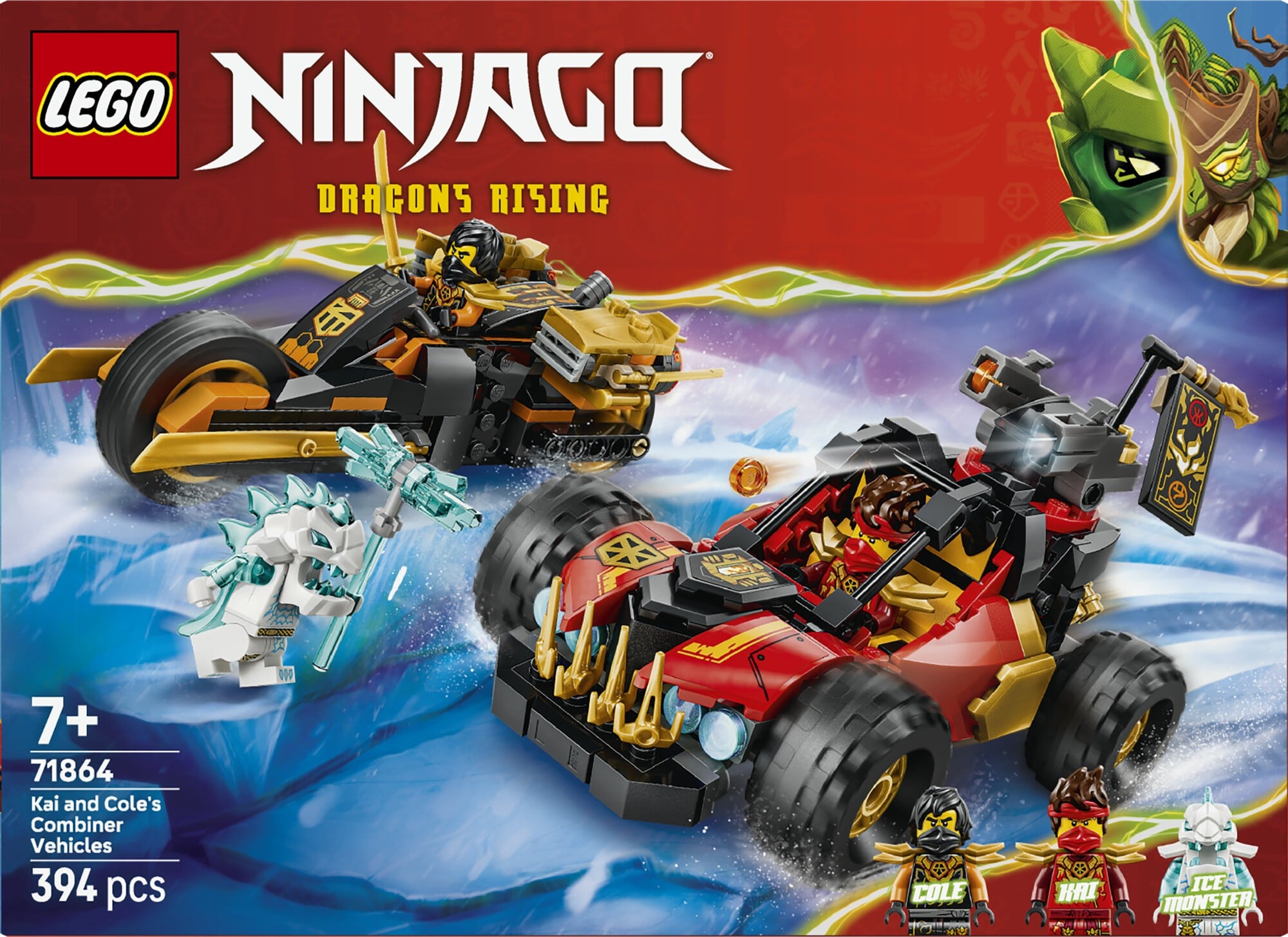LEGO Ninjago Kai og Coles kombikøretøjer