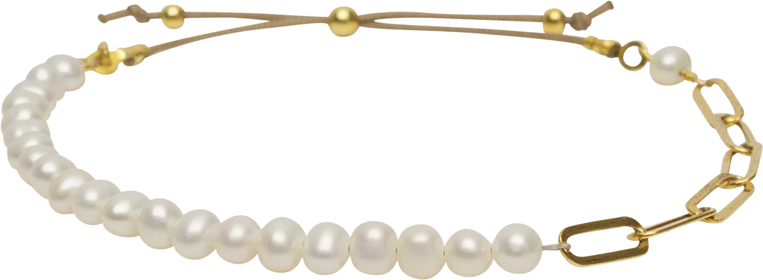 Amelia Bracelet Freshwater Pearl Gold