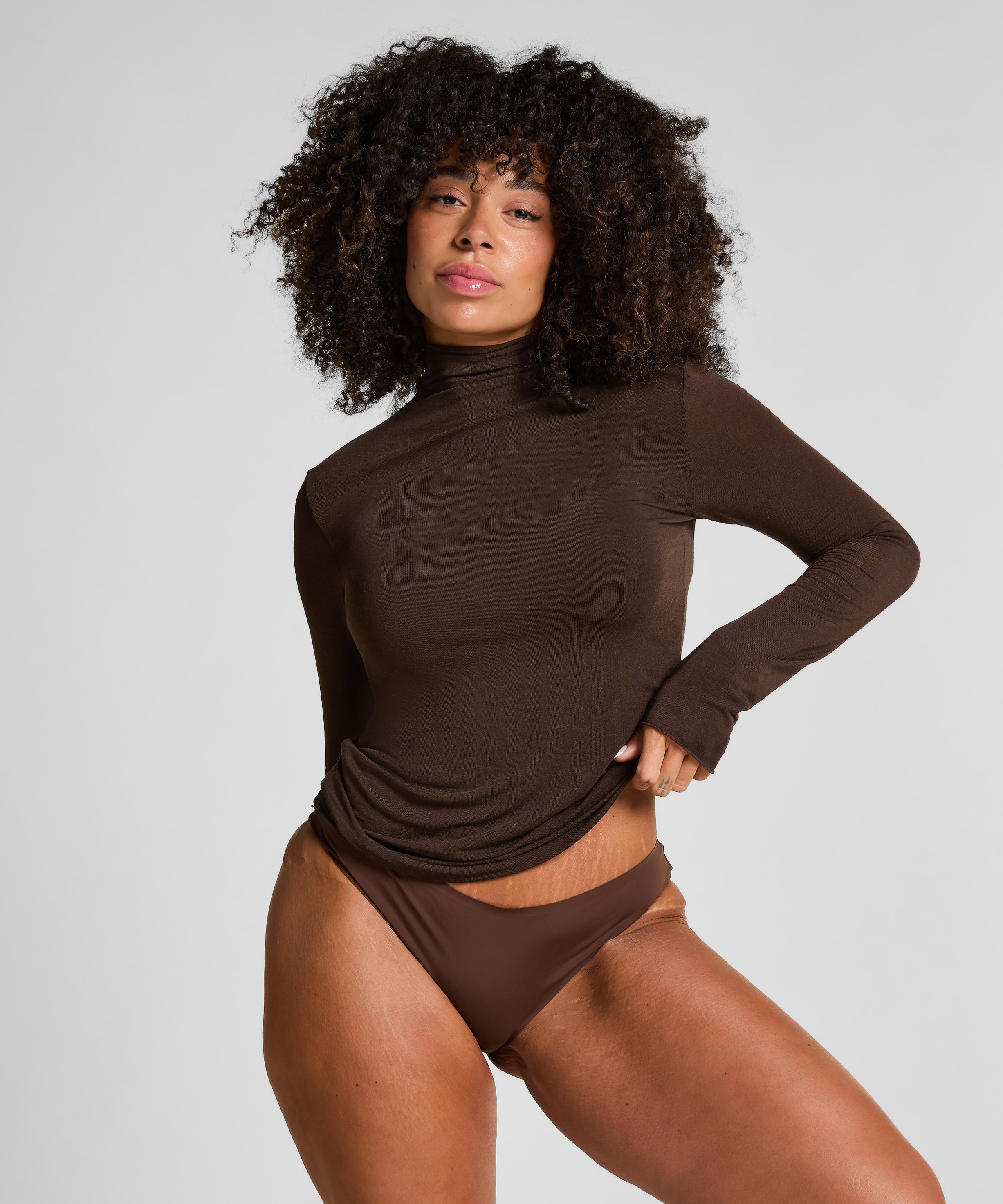 Super Soft Turtleneck Shirt With Cashmere