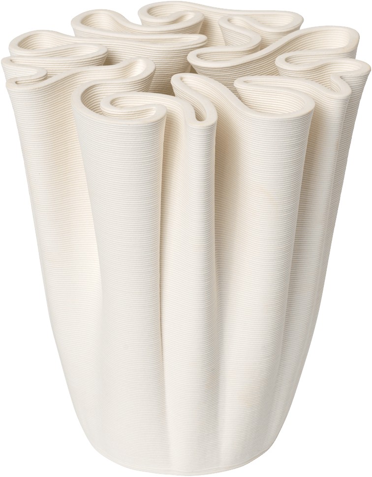 Dedali Vase H18 - Off-white