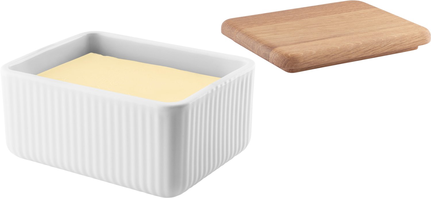 Smørboks M/egetræslåg Legio Nova