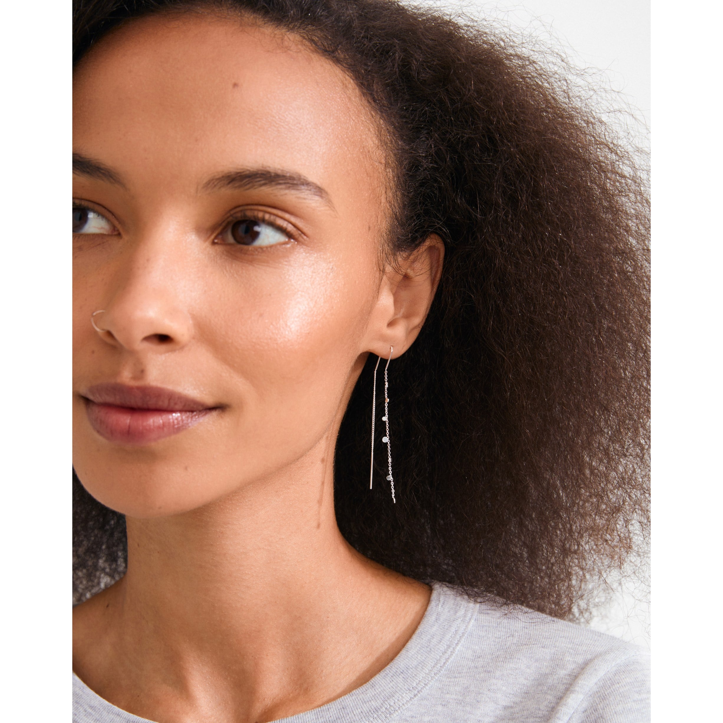 Baylen Chain Earrings Silverplated